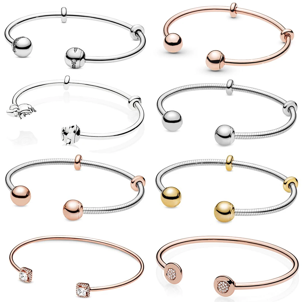 2020 NEW 100% 925 Sterling Silver Moments Snake Chain Style Open Bangle Fit DIY Charm Women Original Fashion Jewelry Gift
2020 NEW 100% 925 Sterling Silver Moments Snake Chain Style Open Bangle Fit DIY Charm Women Original Fashion Jewelry Gift