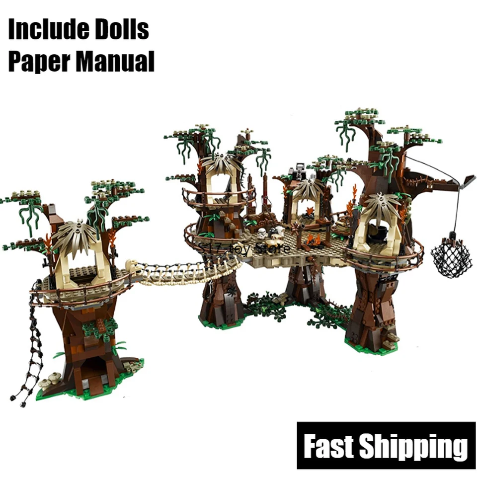 In stock New StarPlan Compatible 10236 Ewok Village Set Building Block Bricks Kids bricks Toys birthday Gifts
In stock New StarPlan Compatible 10236 Ewok Village Set Building Block Bricks Kids bricks Toys birthday Gifts