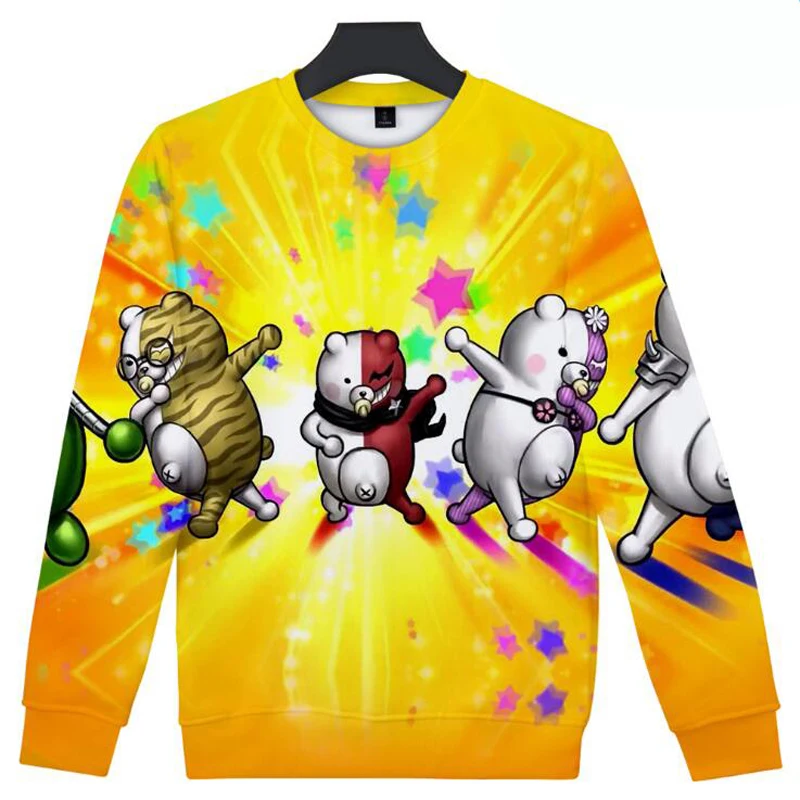 Anime Danganronpa Monokuma Black White Bear 3D Print Funny Hoodies Crewneck Sweatshirt Jacket Costumes Cosplay for Woman Man
Anime Danganronpa Monokuma Black White Bear 3D Print Funny Hoodies Crewneck Sweatshirt Jacket Costumes Cosplay for Woman Man