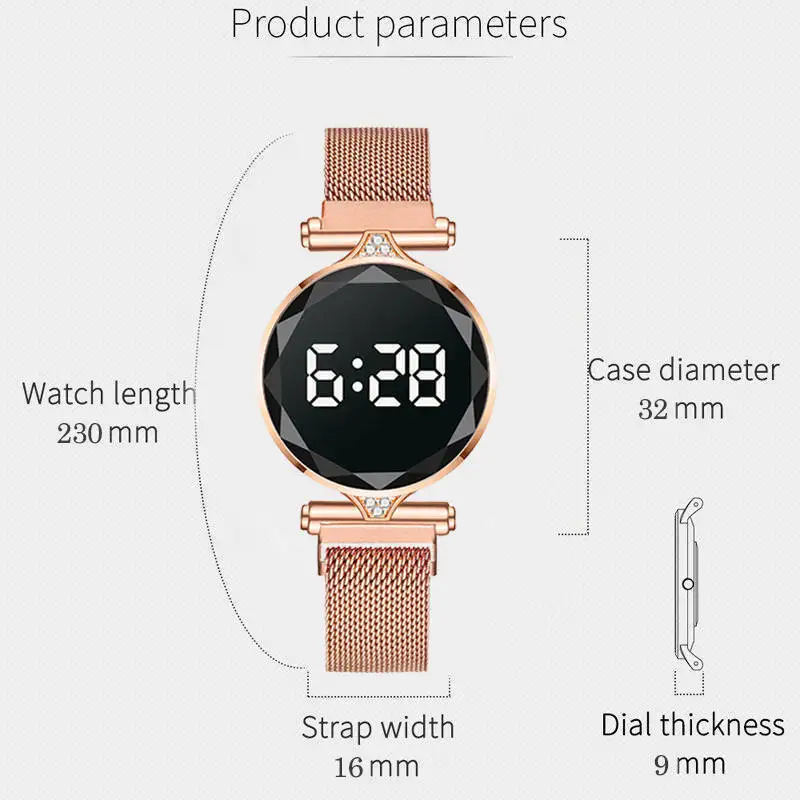 Ladies Rose Gold Magnet Buckle Watches Luxury Casual Women Watch Minimalist Electronic Wrist Watches Clock Relogio Feminino 
Ladies Rose Gold Magnet Buckle Watches Luxury Casual Women Watch Minimalist Electronic Wrist Watches Clock Relogio Feminino