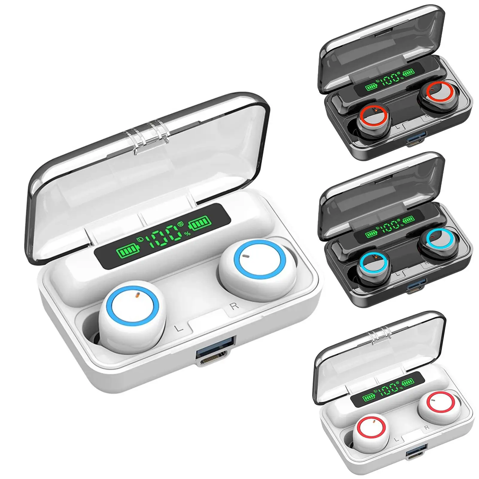 HOT SALESï¼ï¼ï¼New Arrival F9-3 TWS Bluetooth 5.1 Wireless Rechargeable Mini 9D Stereo In-ear Earphone
HOT SALESï¼ï¼ï¼New Arrival F9-3 TWS Bluetooth 5.1 Wireless Rechargeable Mini 9D Stereo In-ear Earphone