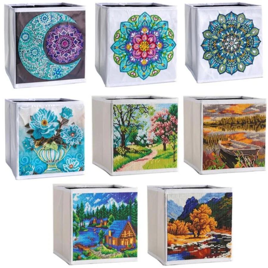 DIY Diamond Painting Folding Storage Box Sundries Organizer Bins Wardrobe Drawer Container For Home Storage and Organization
DIY Diamond Painting Folding Storage Box Sundries Organizer Bins Wardrobe Drawer Container For Home Storage and Organization