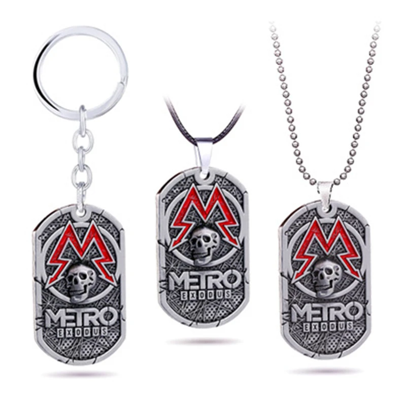 PC Game Metro Exodus 2033 Necklace Dog Tag Pendant Leather Metal Chain Men Necklaces Charm Gifts for Kids Games Jewelry
PC Game Metro Exodus 2033 Necklace Dog Tag Pendant Leather Metal Chain Men Necklaces Charm Gifts for Kids Games Jewelry