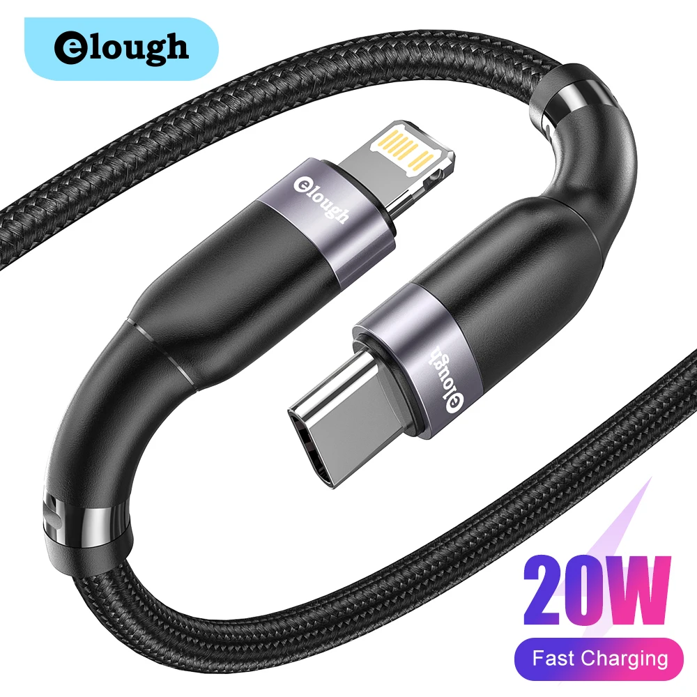 Elough 20W USB C Cable PD for iPhone 13 12 11 XR XS Pro Max Fast Charging Type-C Charger Cable for iPad Macbook USB C PD Cord
Elough 20W USB C Cable PD for iPhone 13 12 11 XR XS Pro Max Fast Charging Type-C Charger Cable for iPad Macbook USB C PD Cord