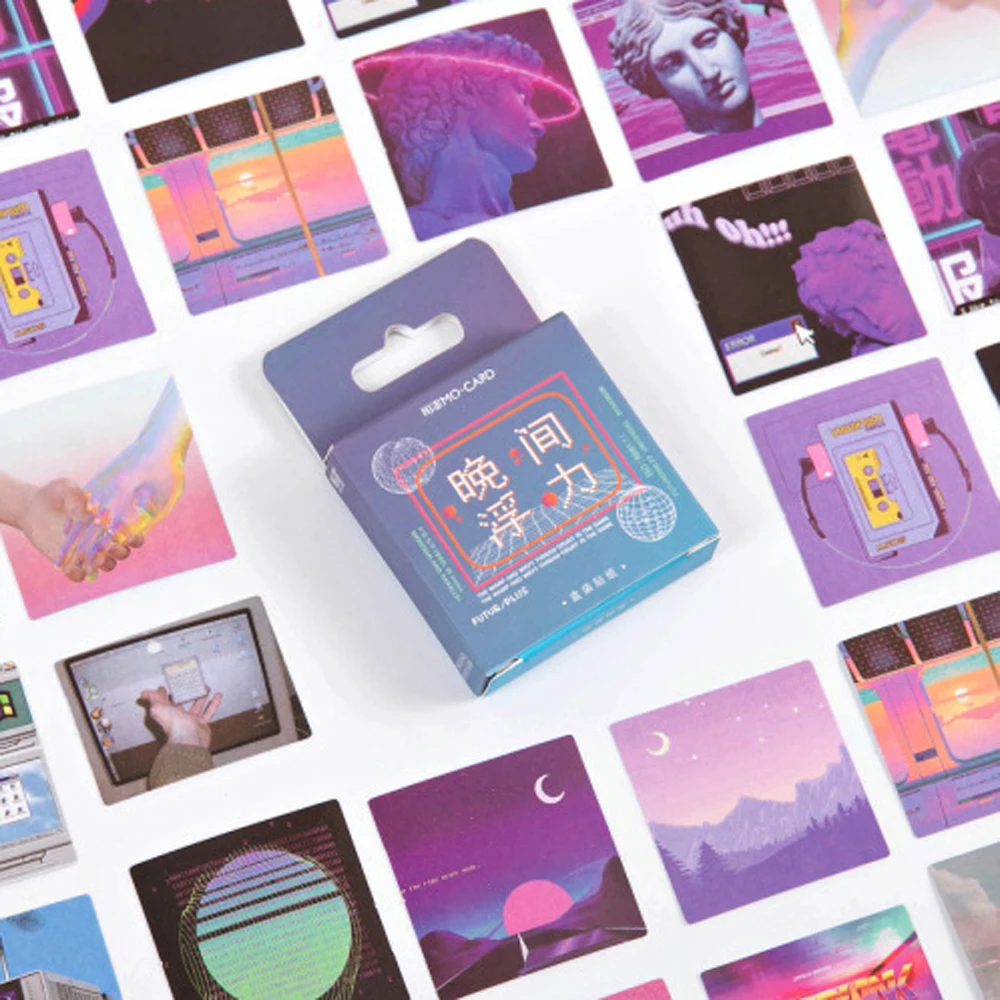 46Pcs/Box Purple Series Paper Stickers Scrapbooking Kawaii Stationery Supplies Aesthetic Stickers
46Pcs/Box Purple Series Paper Stickers Scrapbooking Kawaii Stationery Supplies Aesthetic Stickers