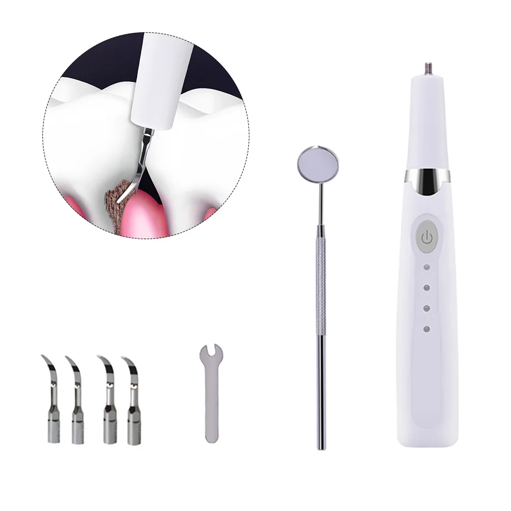 High Frequency Ultrasonic Vibration Water Flosser Electric Tooth Calculus Remover Sonic Dental Scaler Tooth Stains Teeth Cleaner
High Frequency Ultrasonic Vibration Water Flosser Electric Tooth Calculus Remover Sonic Dental Scaler Tooth Stains Teeth Cleaner