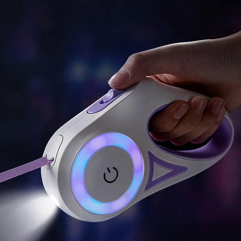 Pet Leash For Dog With Streamer LED Light Durable Retractable Walking Leash Leads Automatic Extending Dog Leash Rope Pet Product
Pet Leash For Dog With Streamer LED Light Durable Retractable Walking Leash Leads Automatic Extending Dog Leash Rope Pet Product