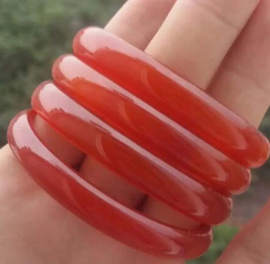 1pc 58-62 mm Genuine Natural Red Agate Woman Bangle Thin Flat Bracelet as Love
1pc 58-62 mm Genuine Natural Red Agate Woman Bangle Thin Flat Bracelet as Love