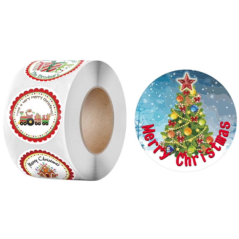 500Pcs/lot Merry Christmas Stickers Roll 4 Styles Card Label Sealing Stickers
500Pcs/lot Merry Christmas Stickers Roll 4 Styles Card Label Sealing Stickers