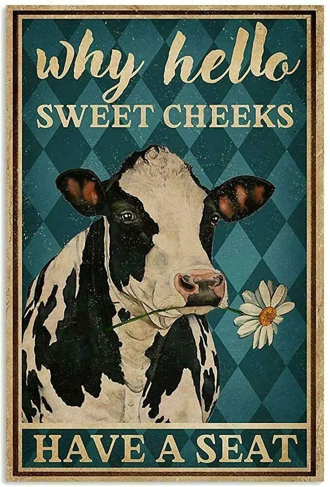 Cow Metal Metal Sign Milk Cow Cottage Farm Rustic Farm Vintage Decoration Art Tin Sign 8x12inch
Cow Metal Metal Sign Milk Cow Cottage Farm Rustic Farm Vintage Decoration Art Tin Sign 8x12inch