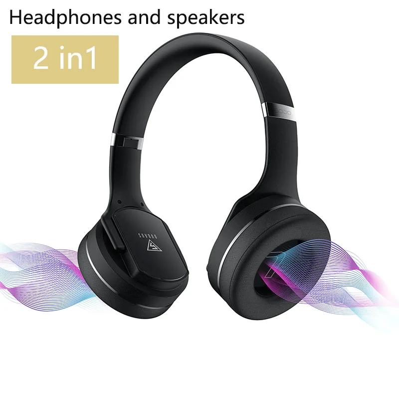 2 в 1 Bluetooth наушники и Динамик Складной гаражный Беспроводной стерео аудио плеер