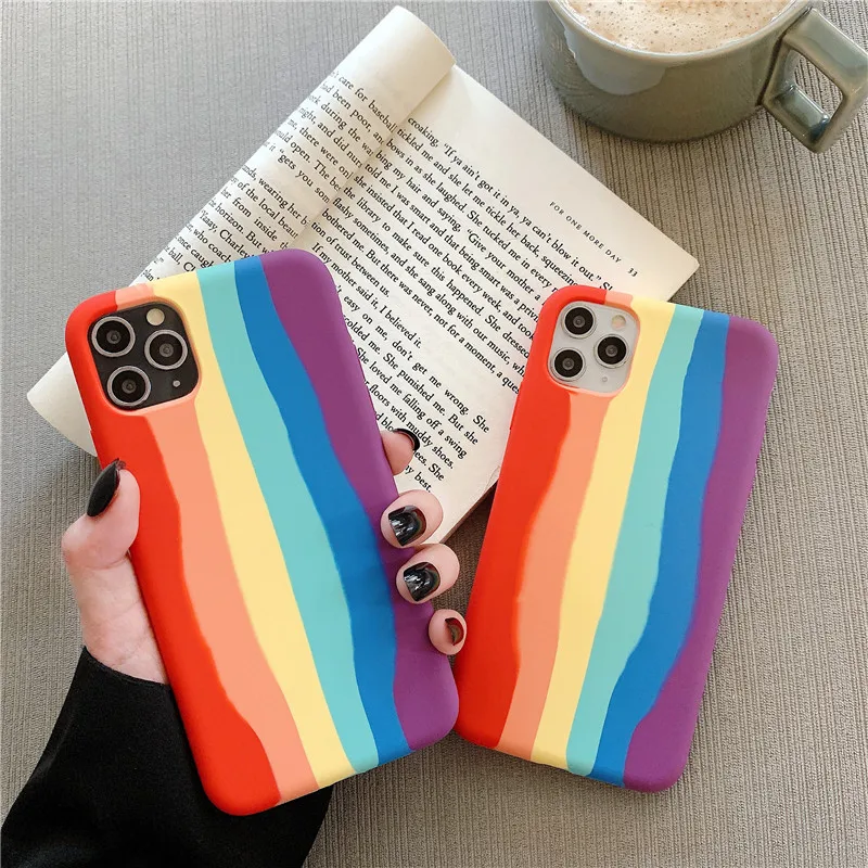 Rainbow Liquid Silicone Phone Case For iPhone 12 11 Pro MAX Mini XS X XR 7 8 Plus SE 2020 Gel Rubber Shockproof Protective Cover
Rainbow Liquid Silicone Phone Case For iPhone 12 11 Pro MAX Mini XS X XR 7 8 Plus SE 2020 Gel Rubber Shockproof Protective Cover