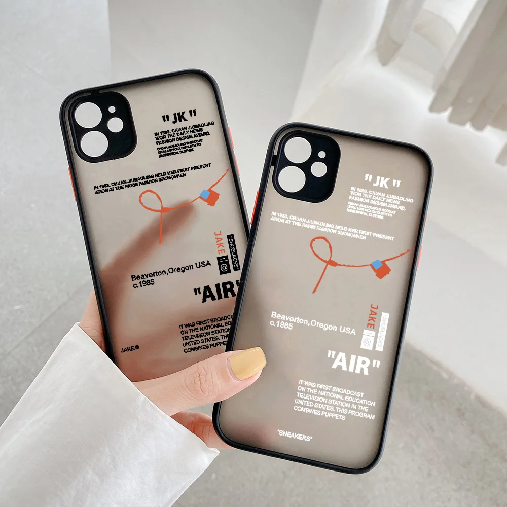 Fashion ow logo Translucent Matte Soft TPU Phone Case For Iphone 7 8 X XS XR 11 12 PRO MAX Shockproof Silicone Clear Case Cover
Fashion ow logo Translucent Matte Soft TPU Phone Case For Iphone 7 8 X XS XR 11 12 PRO MAX Shockproof Silicone Clear Case Cover
