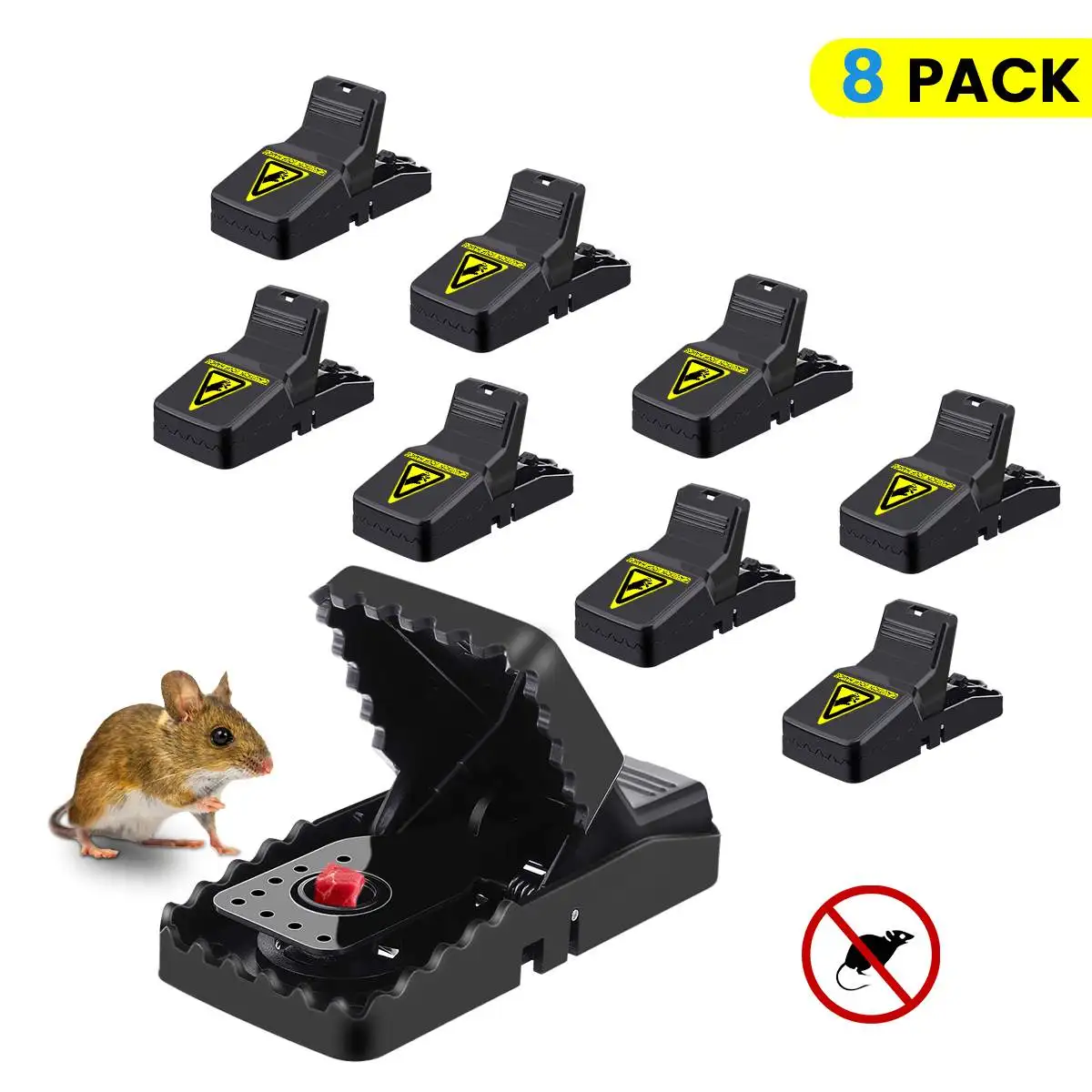 8 Pcs Mouse Trap Sensitive Mousetrap Reusable Rat Catching Snap Trap Mice Killer Sanitary Safe Indoor Outdoor Mouse Catcher
8 Pcs Mouse Trap Sensitive Mousetrap Reusable Rat Catching Snap Trap Mice Killer Sanitary Safe Indoor Outdoor Mouse Catcher