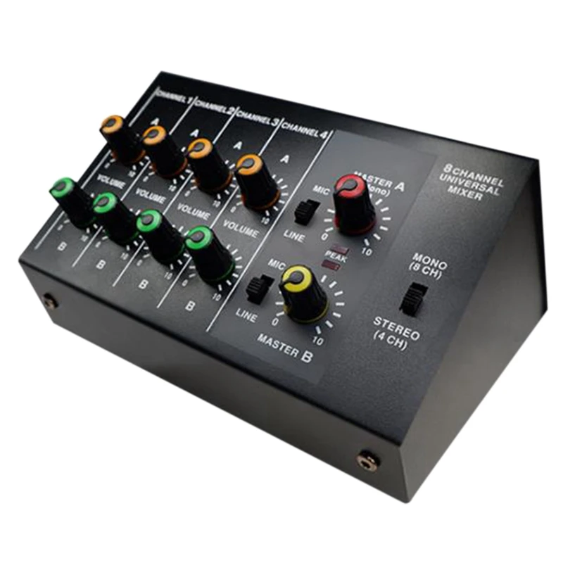 Sound Card Audio Mixer Sound Board Console Desk System Interface Dual Mode 8 Channels Mono + 4 Channels Stereo (US Plug)
Sound Card Audio Mixer Sound Board Console Desk System Interface Dual Mode 8 Channels Mono + 4 Channels Stereo (US Plug)