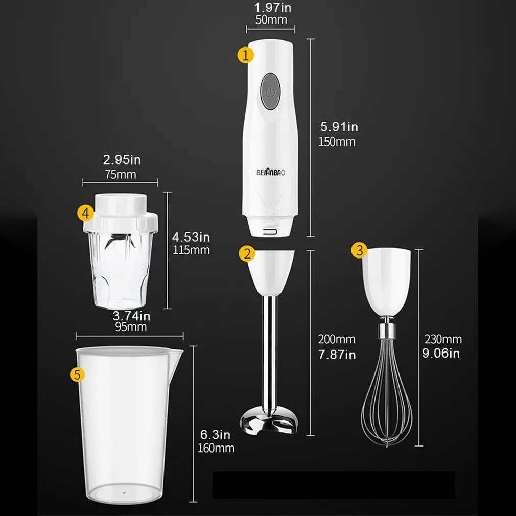 4 In 1 Stainless Steel Manual Immersion Blender Vegetable Mixer Meat Grinder 500Ml Grinder Blender 800Ml Smoothie Cup
4 In 1 Stainless Steel Manual Immersion Blender Vegetable Mixer Meat Grinder 500Ml Grinder Blender 800Ml Smoothie Cup