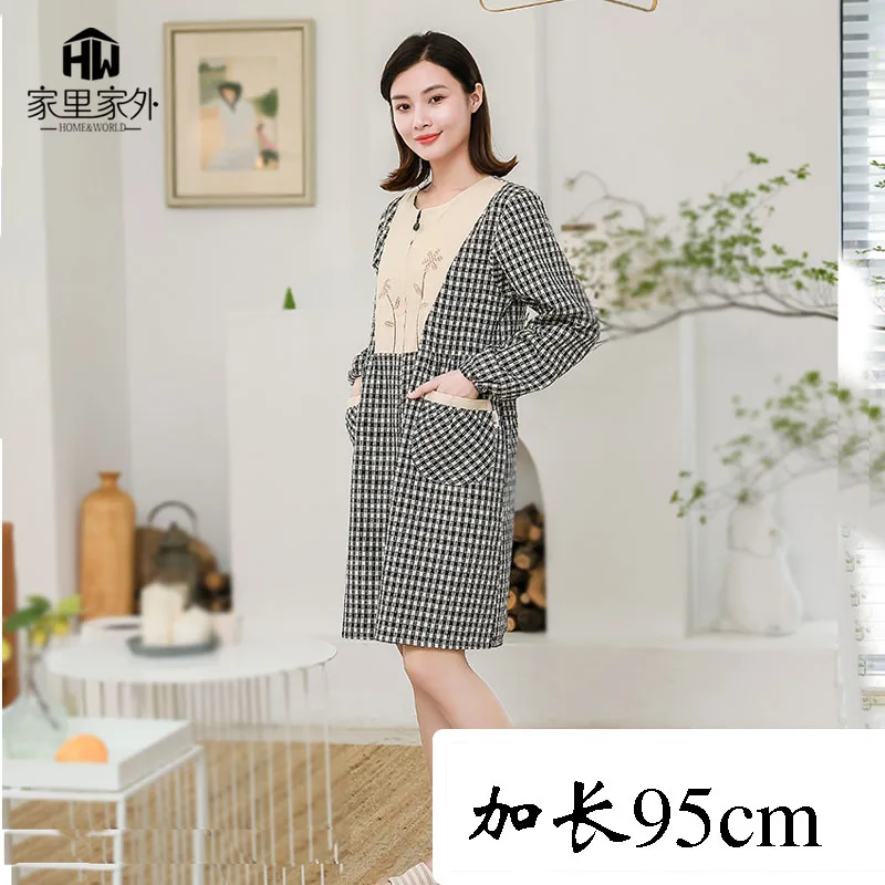 Apron household kitchen waterproof and oil-proof fashion work clothes overalls long-sleeved zipper adult Japanese cute
Apron household kitchen waterproof and oil-proof fashion work clothes overalls long-sleeved zipper adult Japanese cute
