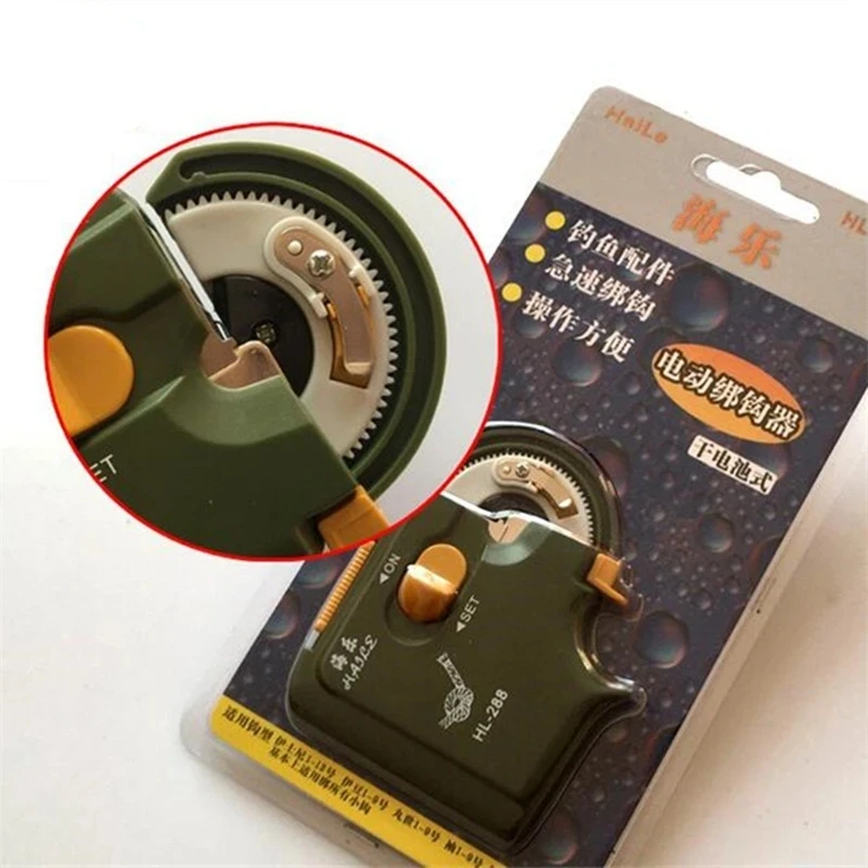 ABS Black Green Electric Fishing Hook Tier Automatic Tying Fishing Hook Device stainless steel gaff hook fishing
ABS Black Green Electric Fishing Hook Tier Automatic Tying Fishing Hook Device stainless steel gaff hook fishing
