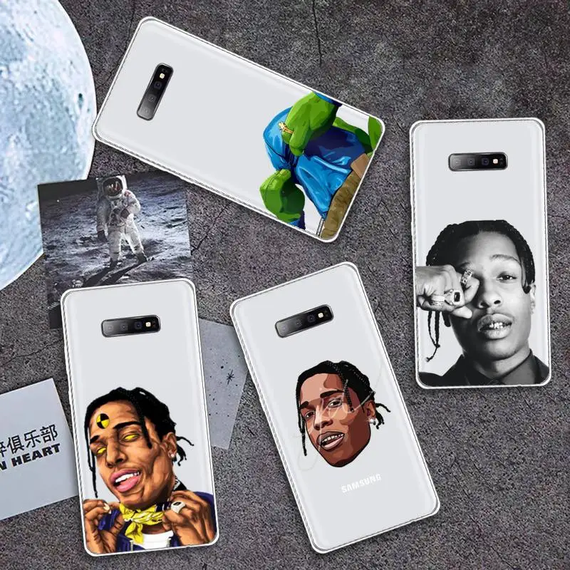 

ASAP Mob Asap Rocky Rapper Phone Cases Transparent for Samsung A71 S9 10 20 HUAWEI p30 40 honor 10i 8x xiaomi note 8 Pro 10t 11