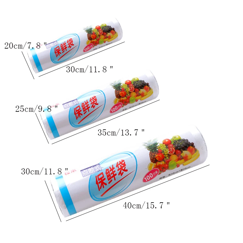 Home Kitchen Refrigerator Food Wrap Film Multi-Function Large Food Bag Disposable Thickening Tearing Bag Foods Storage Bag
Home Kitchen Refrigerator Food Wrap Film Multi-Function Large Food Bag Disposable Thickening Tearing Bag Foods Storage Bag