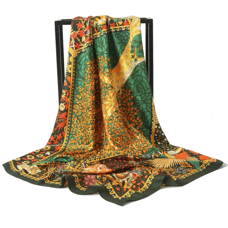 Tree of Life Brand Silk Scarf Women Hair Band Female Bandana Shawl Wraps Foulard Hijab Headband Neckerchief Summer Square Scarf
Tree of Life Brand Silk Scarf Women Hair Band Female Bandana Shawl Wraps Foulard Hijab Headband Neckerchief Summer Square Scarf