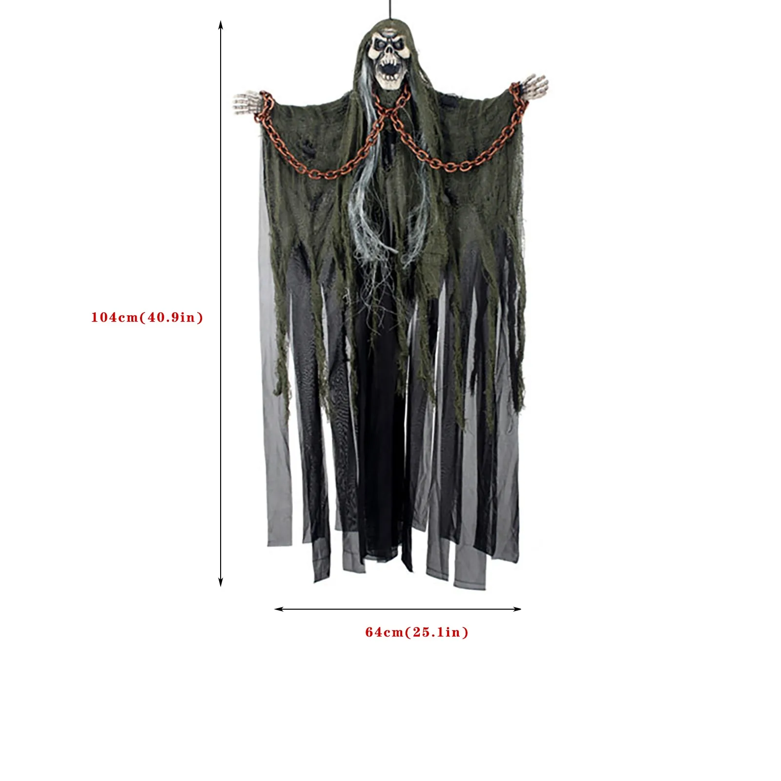 Halloween Ghost Gauze Big Hanging Ghost Iron Chain Ghost Decoration Props Birthday Boy For Halloween Holiday Background Decor
Halloween Ghost Gauze Big Hanging Ghost Iron Chain Ghost Decoration Props Birthday Boy For Halloween Holiday Background Decor