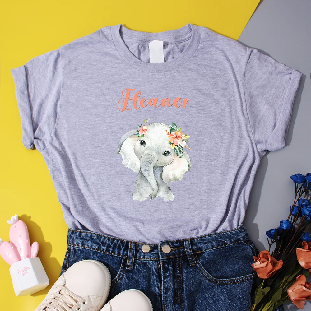Cartoon Elephant Graphic T Shirt for Women Fashion Printing T-shirts Lady Casual Summer Tops Womens Ladies Female Tee T-Shirt
Cartoon Elephant Graphic T Shirt for Women Fashion Printing T-shirts Lady Casual Summer Tops Womens Ladies Female Tee T-Shirt