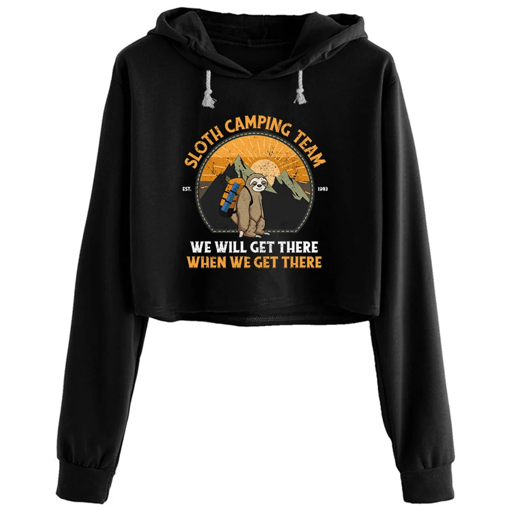 Sloth Camping Sloth Camping Team Crop Hoodies Women Korean Y2k Kawaii Goth Pullover For Girls
Sloth Camping Sloth Camping Team Crop Hoodies Women Korean Y2k Kawaii Goth Pullover For Girls