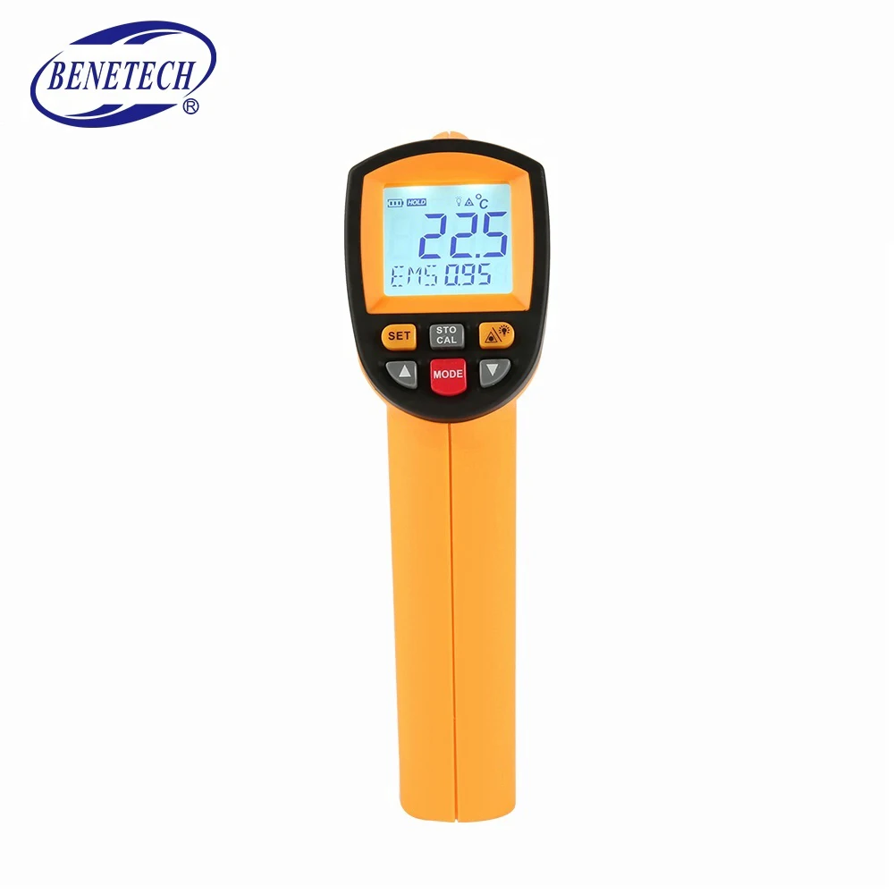 

BENETECH GM1150 Gun Type Digital Non Contact Infrared Laser Thermometer -30C~1150C Industry High Temperature Meter