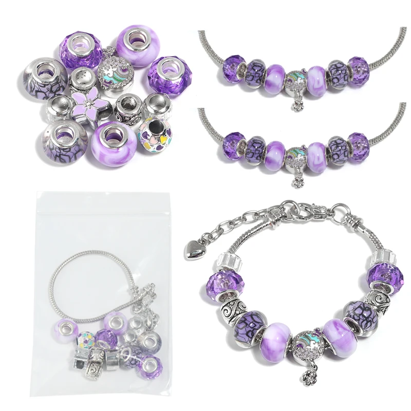 1 Set Big Hole Beads Charms Bracelets Making Kits for Women DIY Crystal Beads Brand Bracelets Women Pulseira Jewelry Kits
1 Set Big Hole Beads Charms Bracelets Making Kits for Women DIY Crystal Beads Brand Bracelets Women Pulseira Jewelry Kits