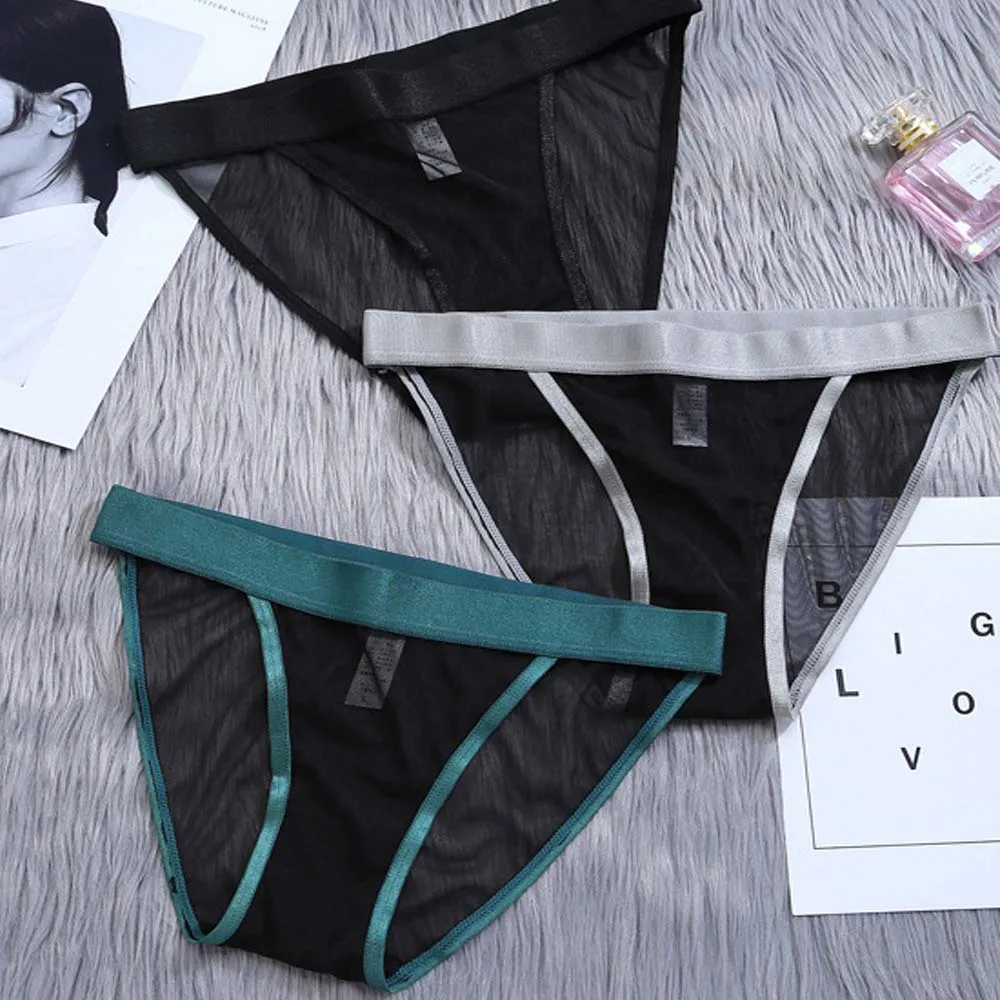 Hot Sale Sexy Low Waist Women's Underwear European American Mesh Thong Lace Seamless Silk Transparent Thin Breathable Panties
Hot Sale Sexy Low Waist Women's Underwear European American Mesh Thong Lace Seamless Silk Transparent Thin Breathable Panties