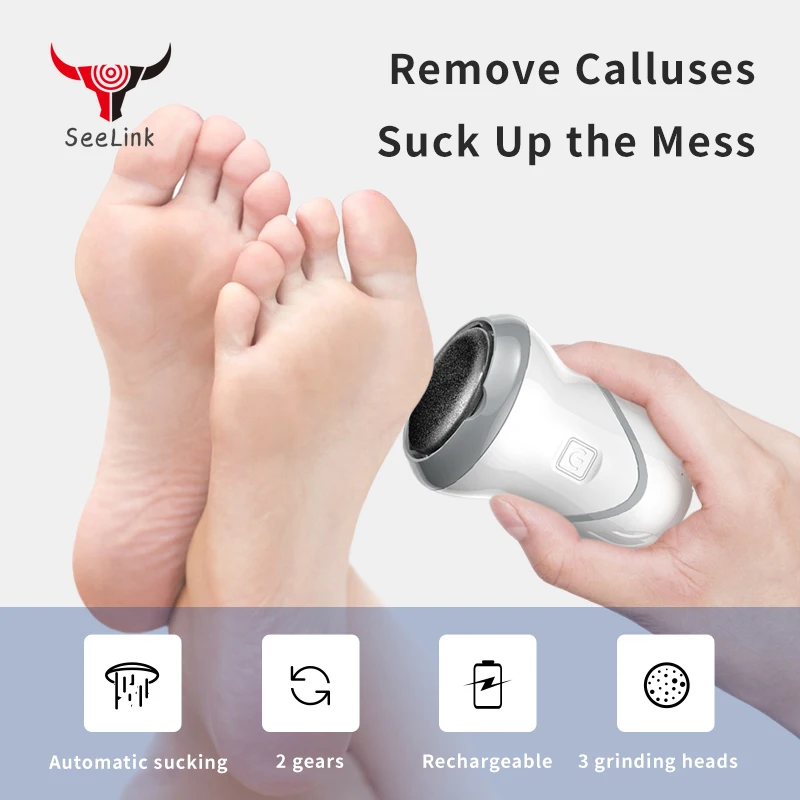 Electric Foot Grinder Safe Calluses Remover Built-in Vacuum Cleaner USB Rechargeable Foot File Pedicure Tools Feet Care 2 Gears
Electric Foot Grinder Safe Calluses Remover Built-in Vacuum Cleaner USB Rechargeable Foot File Pedicure Tools Feet Care 2 Gears
