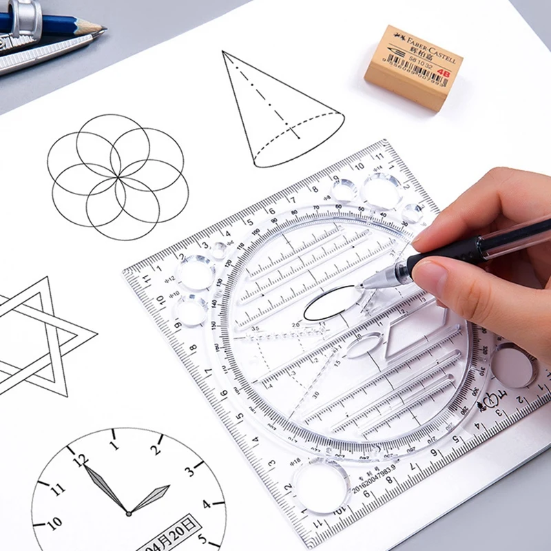 Multifunction Kaleidoscope Geometric Function Quick Drawing Measuring Ruler For Students Children Drawing Rulers School Supplies
Multifunction Kaleidoscope Geometric Function Quick Drawing Measuring Ruler For Students Children Drawing Rulers School Supplies