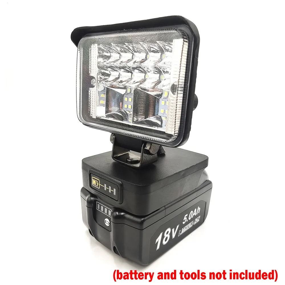 18V LED Work Light Lamp Lithium Ion Battery Source For Mkt Battery Power Tool 12000LM Toggle Switch Spotlight Floodlight
18V LED Work Light Lamp Lithium Ion Battery Source For Mkt Battery Power Tool 12000LM Toggle Switch Spotlight Floodlight
