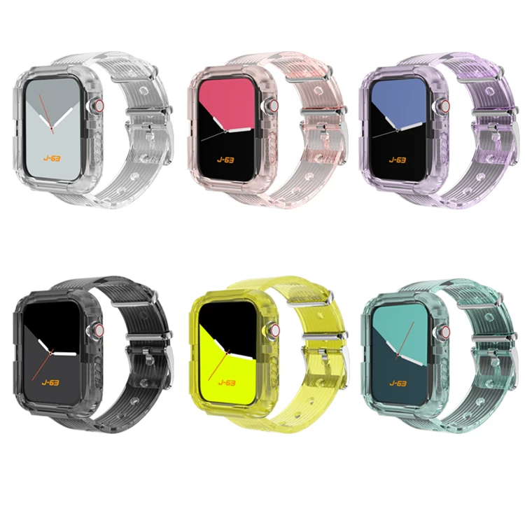Rainbow colors Sport Strap for Apple Watch 6 SE Bands Silicone Transparent for Iwatch 5 4 3Strap 38mm 40mm 42mm 44mm
Rainbow colors Sport Strap for Apple Watch 6 SE Bands Silicone Transparent for Iwatch 5 4 3Strap 38mm 40mm 42mm 44mm