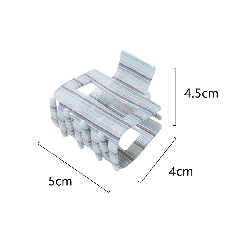 Women Print Color Square Acrylic Hair Clip Crab Multiple Colorful Acetate Geometry Hair Claws For Girls Headwear
Women Print Color Square Acrylic Hair Clip Crab Multiple Colorful Acetate Geometry Hair Claws For Girls Headwear