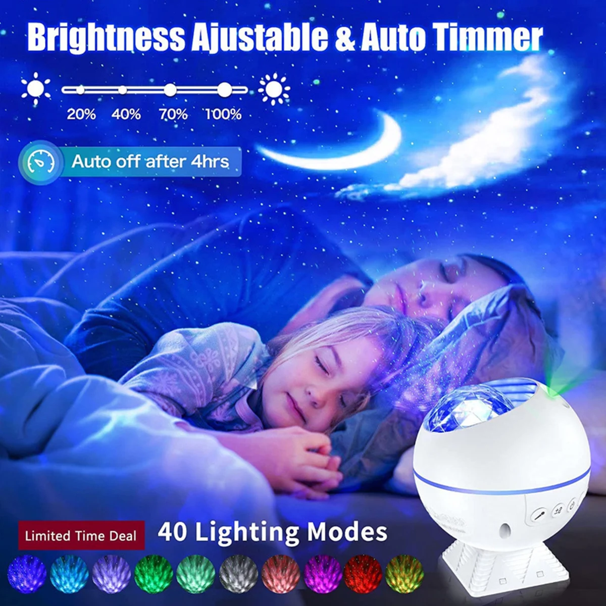 3in1 Starry Sky Projector Light Music Night Light Projector Galaxy Lamp Projector with Remote Control Speaker 40 Lighting Modes
3in1 Starry Sky Projector Light Music Night Light Projector Galaxy Lamp Projector with Remote Control Speaker 40 Lighting Modes
