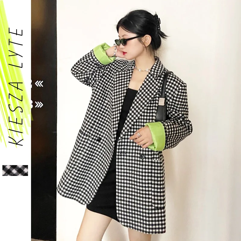 Winter New Loose Checkerboard Tweed Blazer Jacket Vintage Office Lady Contrast Color Jacket Coat Oversize Casual Women Outerwar
Winter New Loose Checkerboard Tweed Blazer Jacket Vintage Office Lady Contrast Color Jacket Coat Oversize Casual Women Outerwar
