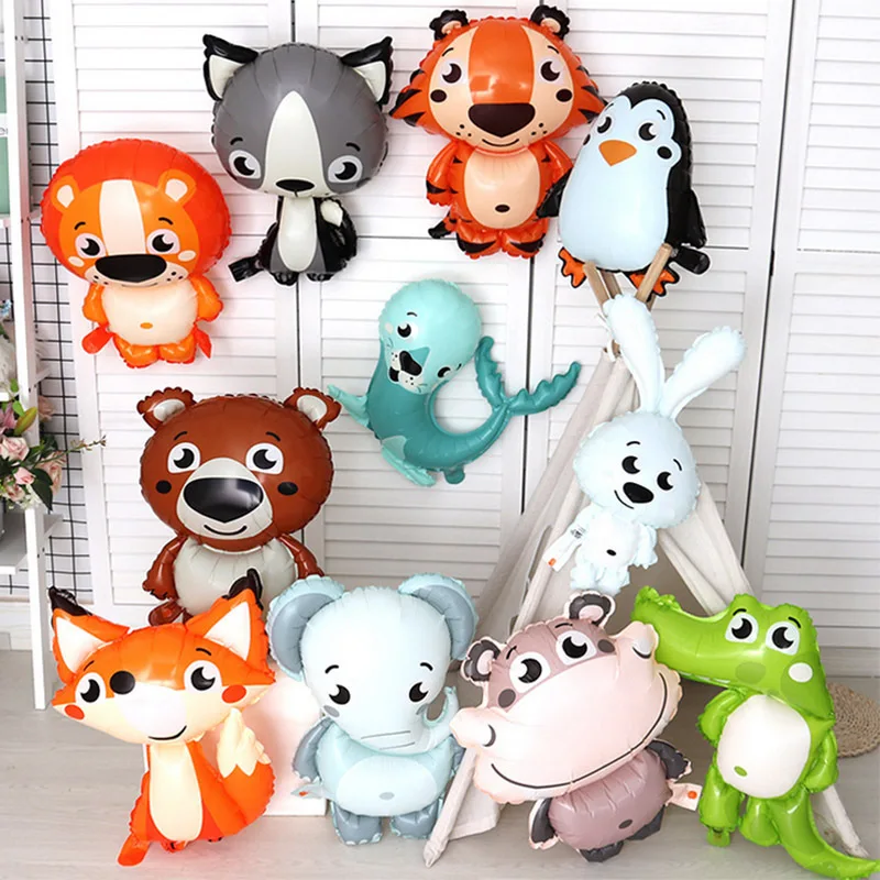 5 pieces of jungle animal balloon tiger elephant hippo crocodile cartoon balloon birthday safari party decoration children's toy
5 pieces of jungle animal balloon tiger elephant hippo crocodile cartoon balloon birthday safari party decoration children's toy
