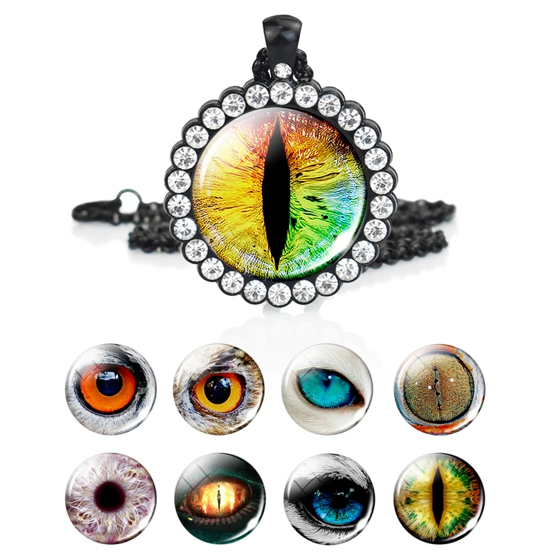 25Mm Glass Cabochon Creative Evil Eye Pendant Eye of Sauron Cat Eye Dragon Eye Necklace Animals Eye Jewelry Men Fashion Gift
25Mm Glass Cabochon Creative Evil Eye Pendant Eye of Sauron Cat Eye Dragon Eye Necklace Animals Eye Jewelry Men Fashion Gift