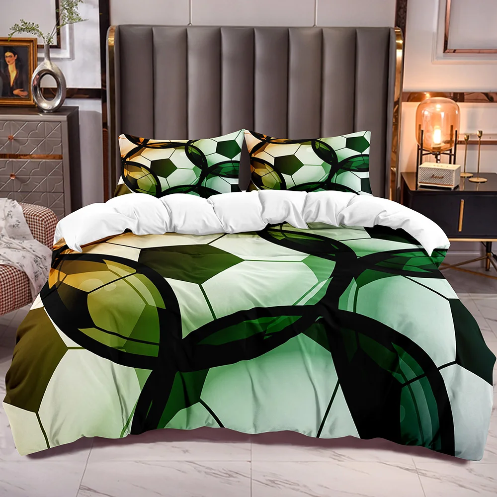 Soccer Theme Duvet Cover for Kids with Football Print Boys Girls Teens Bedding Comforter Cover Ball Sports Theme Zipper Closure
Soccer Theme Duvet Cover for Kids with Football Print Boys Girls Teens Bedding Comforter Cover Ball Sports Theme Zipper Closure