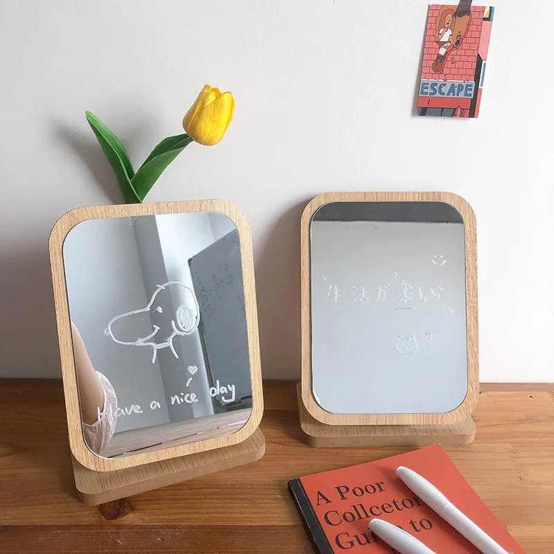 Ins Makeup Mirror Rectangular Shape Mirror Portable Desktop Dressing Mirror Glass Lens Wooden Base Beauty Tools Dropshipping
Ins Makeup Mirror Rectangular Shape Mirror Portable Desktop Dressing Mirror Glass Lens Wooden Base Beauty Tools Dropshipping