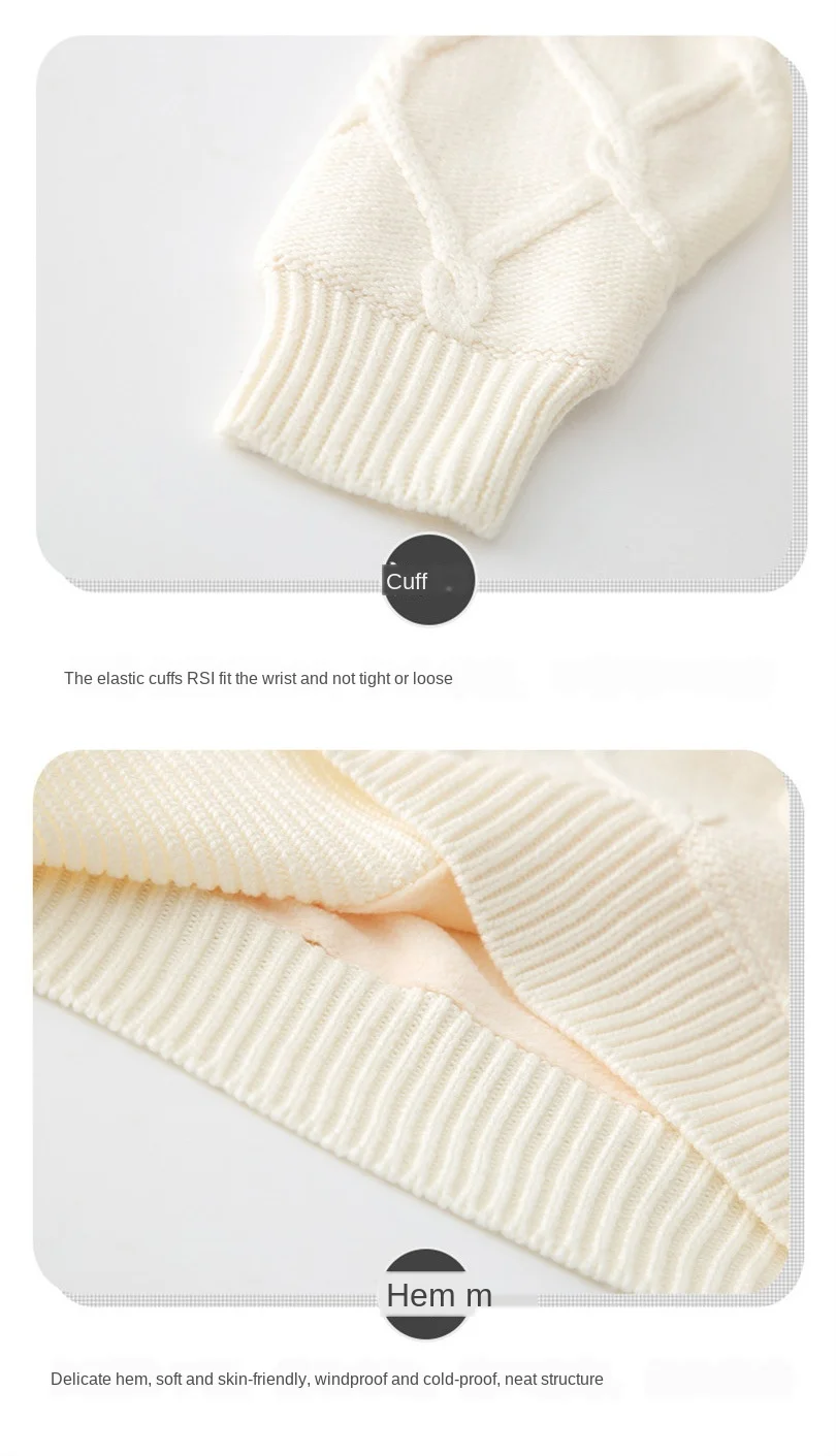 New Children Clothes Baby Boys Cotton Warm Pullovers Plush Inside Sweaters Girls Winter Autumn Knitted Loose Jacket 1-12y Child
New Children Clothes Baby Boys Cotton Warm Pullovers Plush Inside Sweaters Girls Winter Autumn Knitted Loose Jacket 1-12y Child