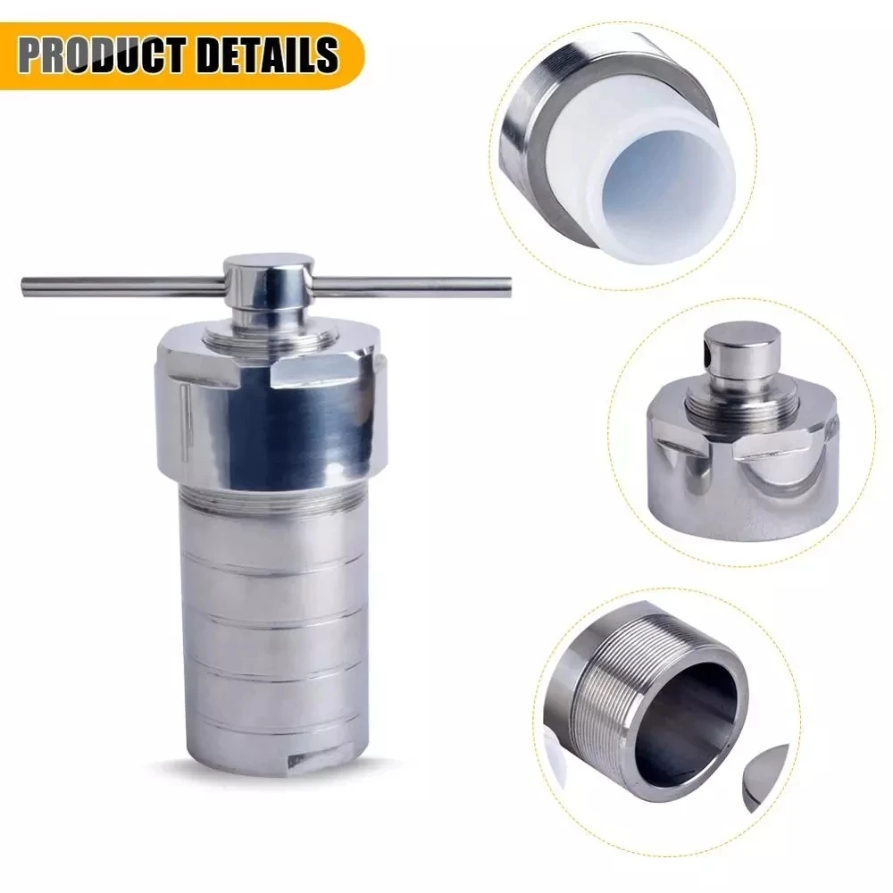 15ml Autoclave Hydrothermal Reactor PTFE Lined Synthesis Autoclave Reactor High Pressure Digestion Tank
15ml Autoclave Hydrothermal Reactor PTFE Lined Synthesis Autoclave Reactor High Pressure Digestion Tank