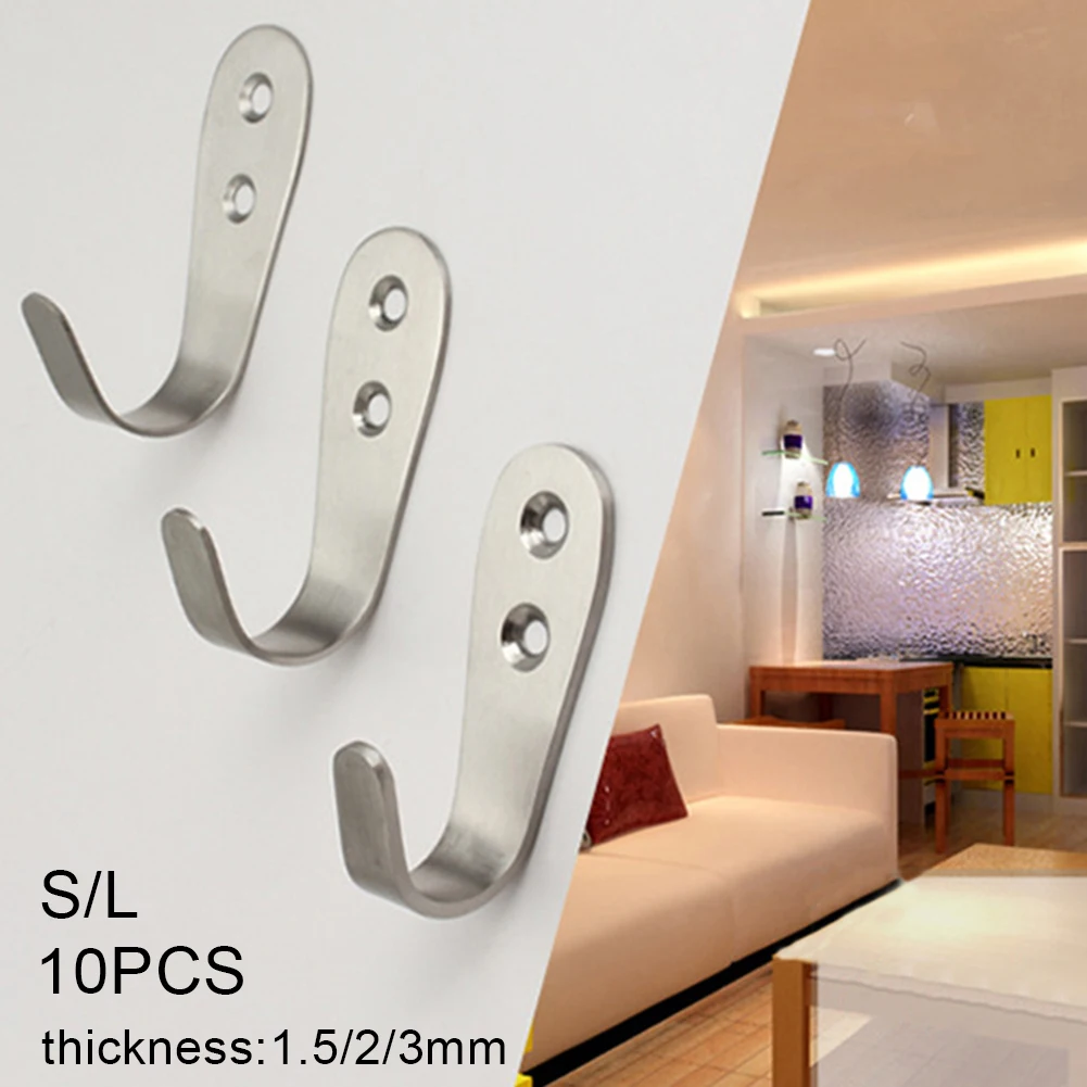 10PCS Wall Mounted Towel Hook For Bathroom Coat Hook Rustproof Hook Hanger For Kitchen Hardware Hook For Keys In The Hallway
10PCS Wall Mounted Towel Hook For Bathroom Coat Hook Rustproof Hook Hanger For Kitchen Hardware Hook For Keys In The Hallway