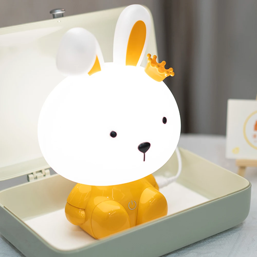 USB Rabbit Cartoon Animal LED Night Lights For Kids Room Bedroom Bedside Light Children Birthday Gifts Touching Dim Desk Lamp 
USB Rabbit Cartoon Animal LED Night Lights For Kids Room Bedroom Bedside Light Children Birthday Gifts Touching Dim Desk Lamp