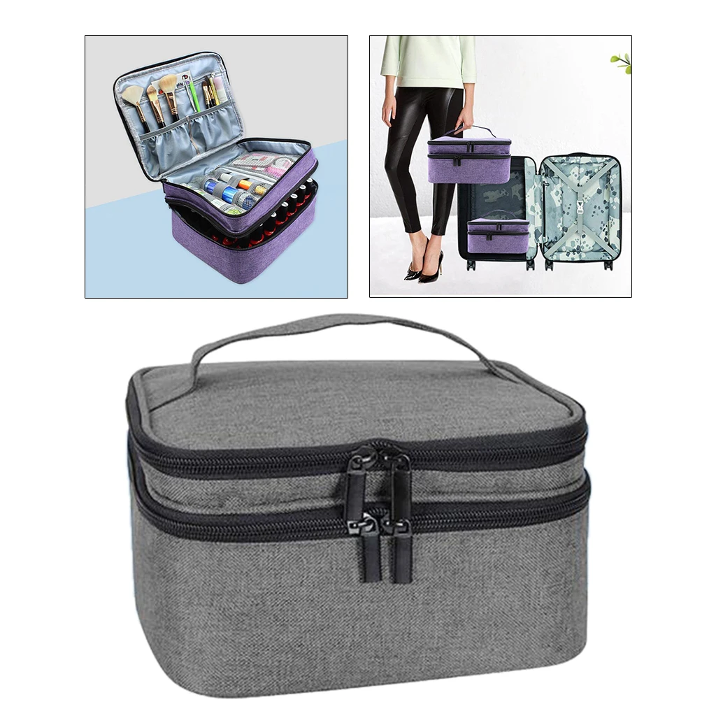 Adjustable Dividers Double-Layer Cosmetic Organizer for Manicure Set Brushes Gary Nail Polish Essential Oil Holder Organizer
Adjustable Dividers Double-Layer Cosmetic Organizer for Manicure Set Brushes Gary Nail Polish Essential Oil Holder Organizer