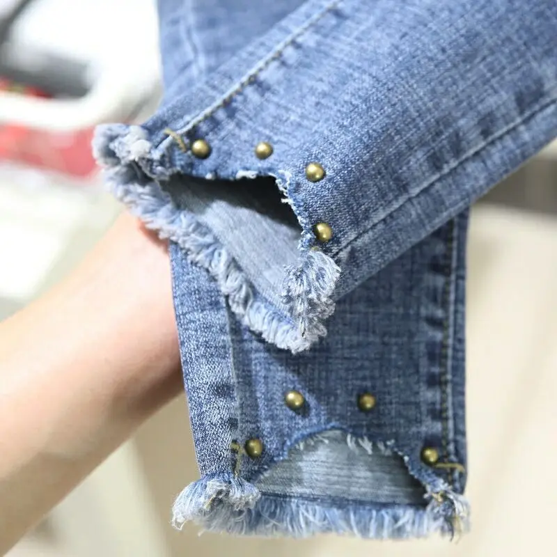 High Waist Jeans Women 2021 Spring Summer Stretch Ripped Hole Denim Pencil Pants Blue Black Washed Slim Skinny Female Trousers
High Waist Jeans Women 2021 Spring Summer Stretch Ripped Hole Denim Pencil Pants Blue Black Washed Slim Skinny Female Trousers