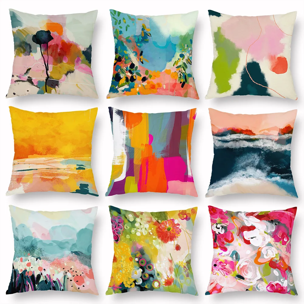 Fancy Colorful Graffiti Painting Throw Pillow Case Polyester Sofa Car Cushion Cover Funda Cojines 45x45cm
Fancy Colorful Graffiti Painting Throw Pillow Case Polyester Sofa Car Cushion Cover Funda Cojines 45x45cm
