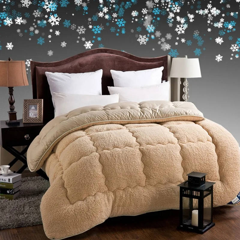 High-grade Artificial Lamb wool Duvets Spring Autumn Quilt warm Winter Comforters Cashmere Thick Throws Blanket King Queen Size
High-grade Artificial Lamb wool Duvets Spring Autumn Quilt warm Winter Comforters Cashmere Thick Throws Blanket King Queen Size